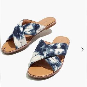 Madewell The Skyler Slide Sandal in Tie-Dye